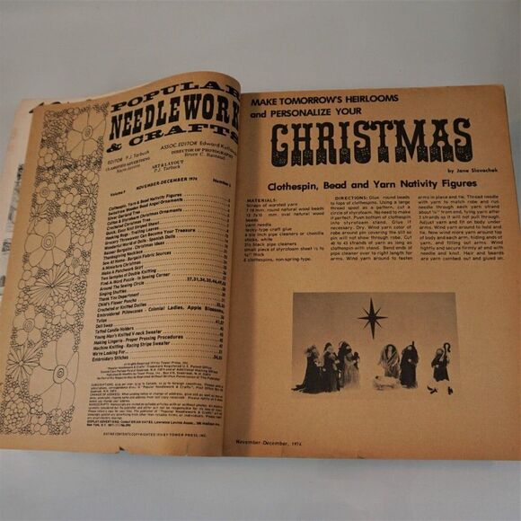 Popular Needlework And Crafts December 1974 Vintage Patterns - Picture 4 of 9